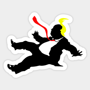 Trump's In Free Fall Sticker